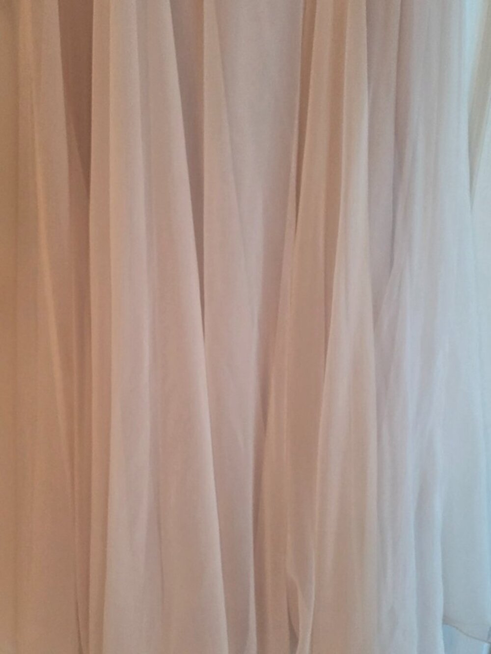Jill Paige Original Blush Beige Size 12 100% Polyester Shell & Lining Gown - Picture 4 of 6